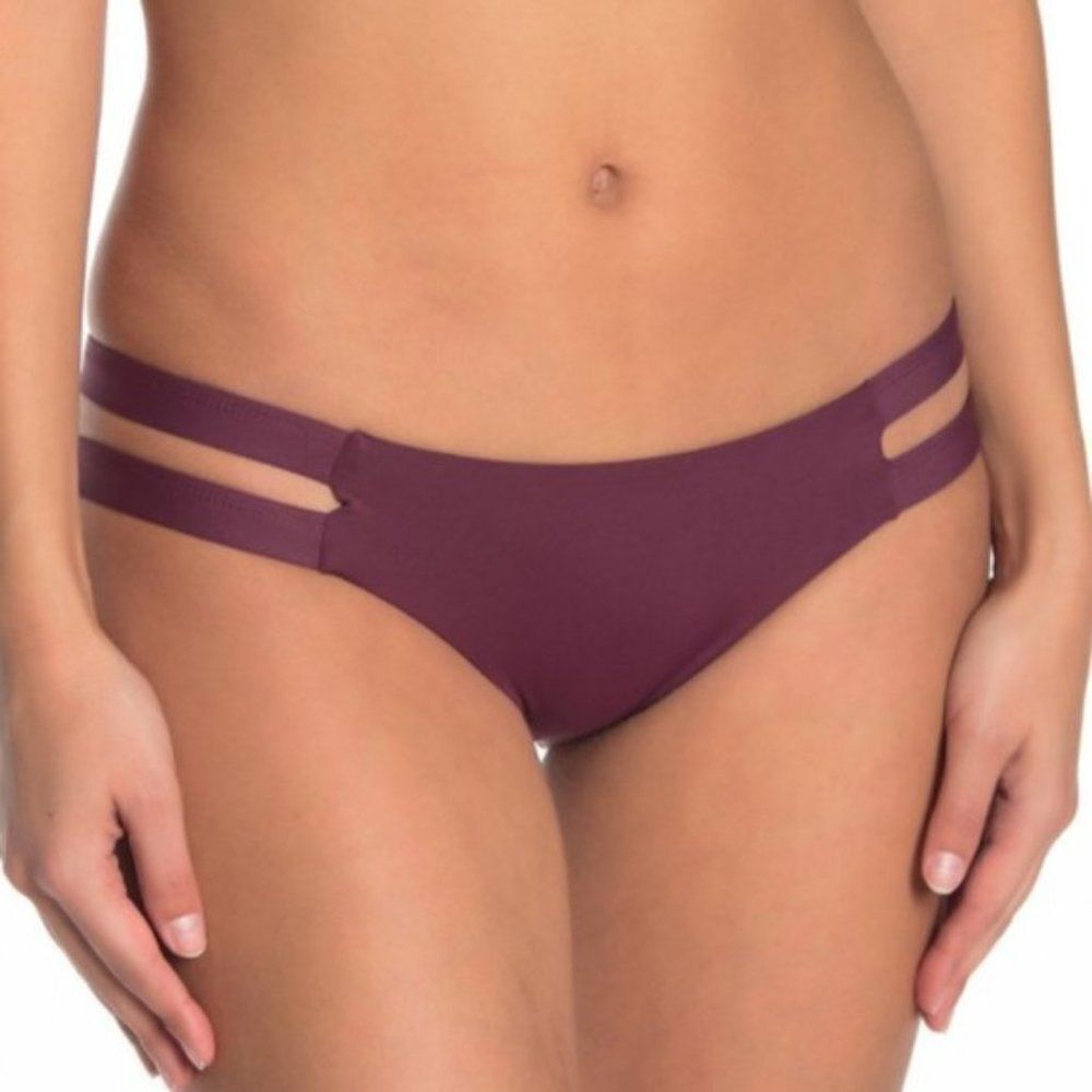 TAVIK Merlot Chloe Side Strap Bikini Bottoms